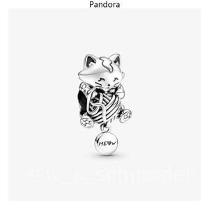 Pandora Kitten & Yarn Ball Charm